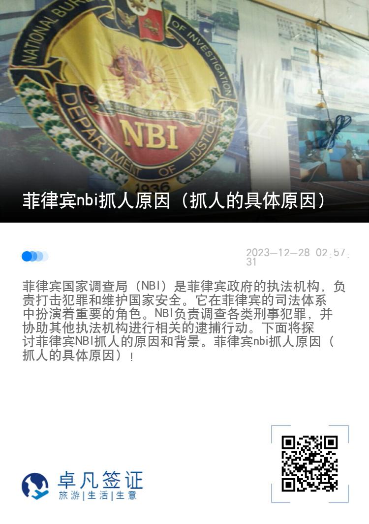菲律宾nbi抓人原因（抓人的具体原因）